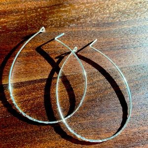 Silver hoops